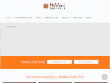 Tablet Screenshot of mililanigolf.com